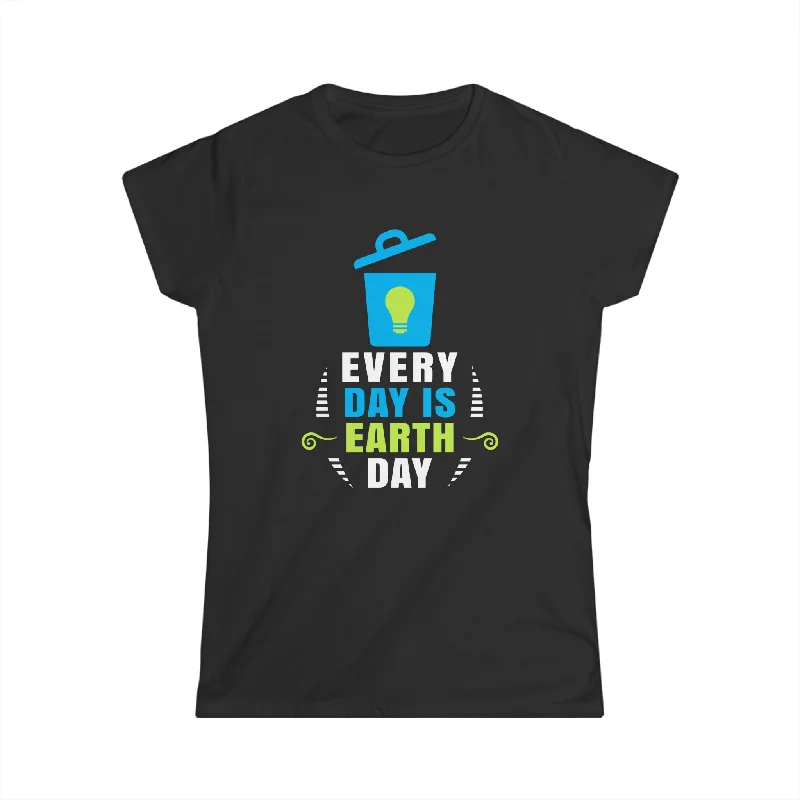 Earth Day Everyday Activism Earth Day Environmental Women Shirts Seamless Knitted Crochet