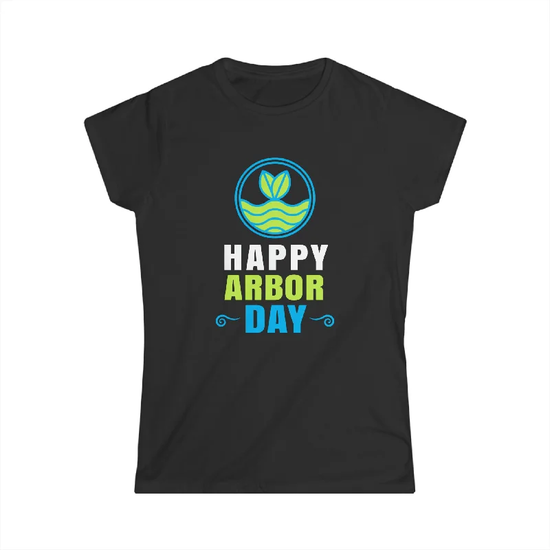 Earth Day Tshirt Happy Arbor Day Shirt Activism Earth Day Shirts for Women Solid Color Striped Floral