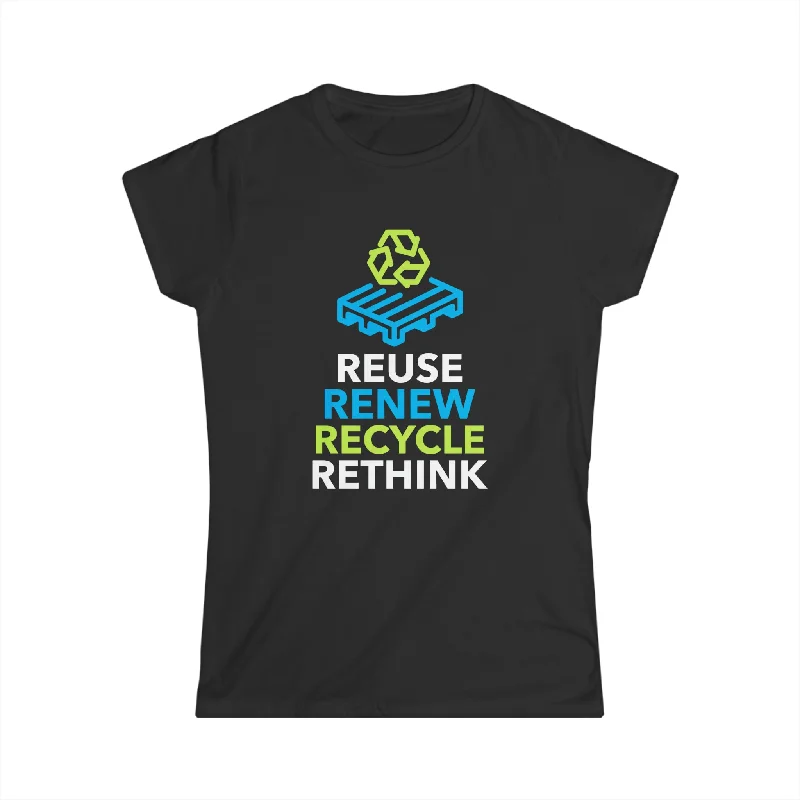 Environmental Earth Day Gift Environment Reduce Reuse Environment Womens T Shirt Wool Fabric Cashmere Fabric Tweed Fabric