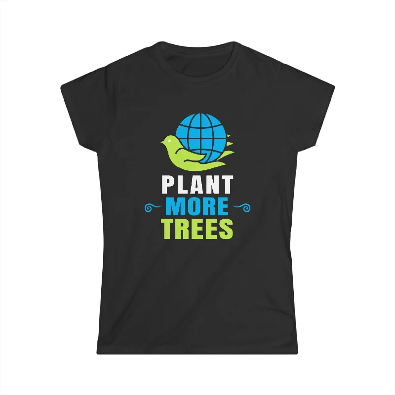 Happy Arbor Day Shirt Earth Day Plant Trees Tree Hugger Women Shirts Fleece Fabric Down Fabric Feather Fabric