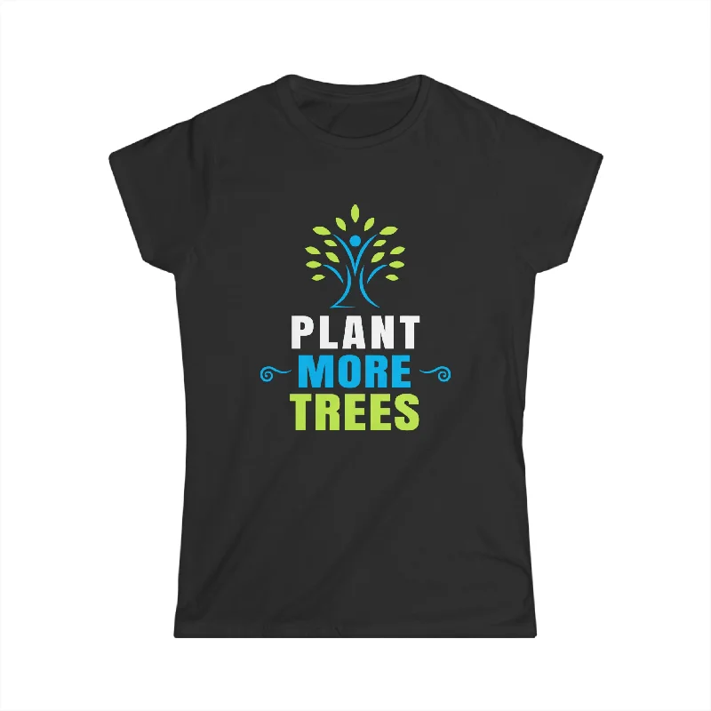Happy Arbor Day Shirt Earth Day Save the Planet Plant Trees Women Tops Chenille Blend Fleece Blend Nylon Blend