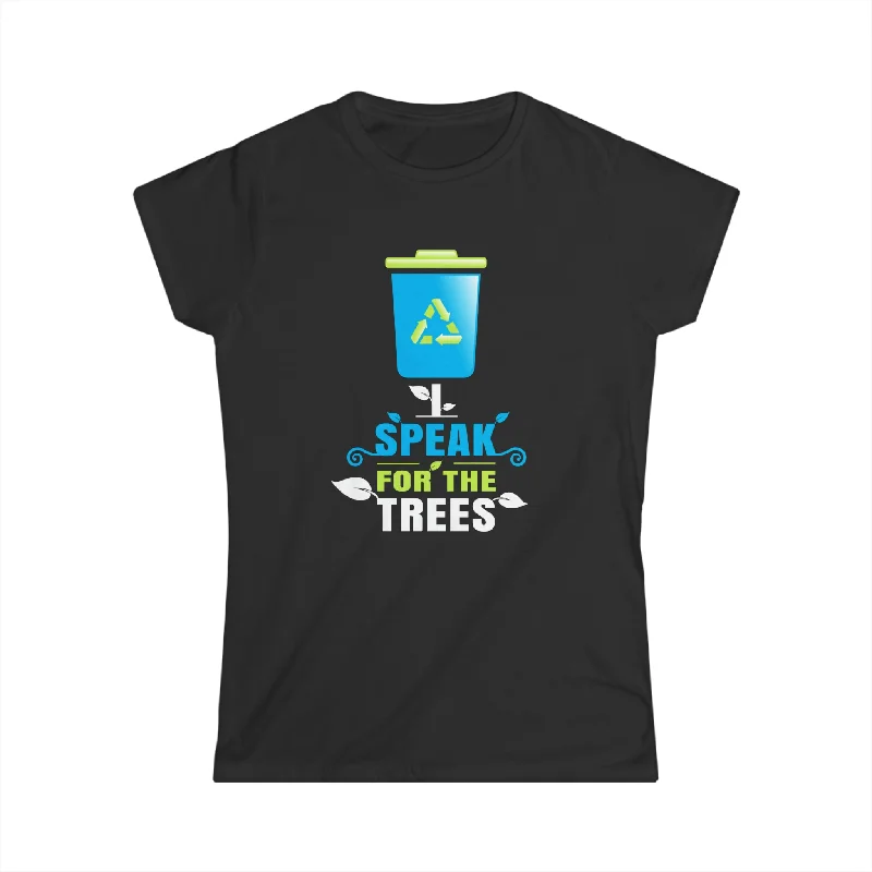 I Speak For The Trees Shirt Gift Environmental Earth Day Womens Shirt Silk Blend Satin Velvet