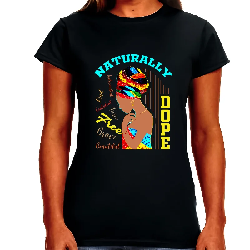 Juneteenth Black History T-shirt for Women Freedom Day Womens Black Pride Tee Fleece Fabric Down Fabric Feather Fabric