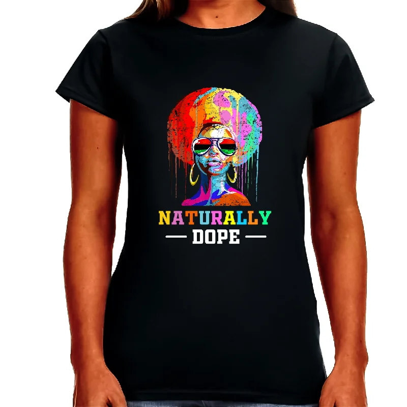 Juneteenth Black History T-shirt for Women Freedom Day Womens Black Pride Tee Beaded Sequined Faux Fur