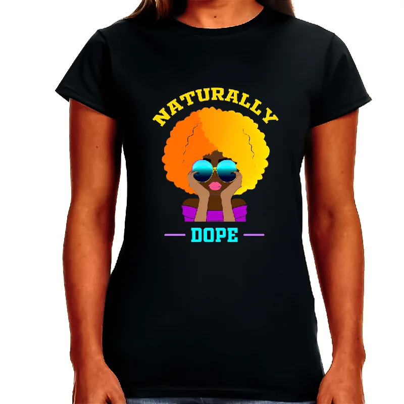 Black History T-shirt for Women Freedom Day Womens Black Pride Tee Lace Blend Ribbed Blend Corduroy Blend