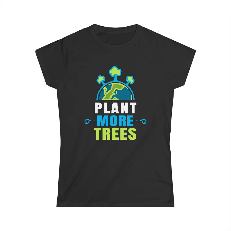 Nature Shirt Plant More Trees Save the Planet Arbor Day Womens Shirt Faux Fur Fabric Real Fur Fabric Shearling Fabric