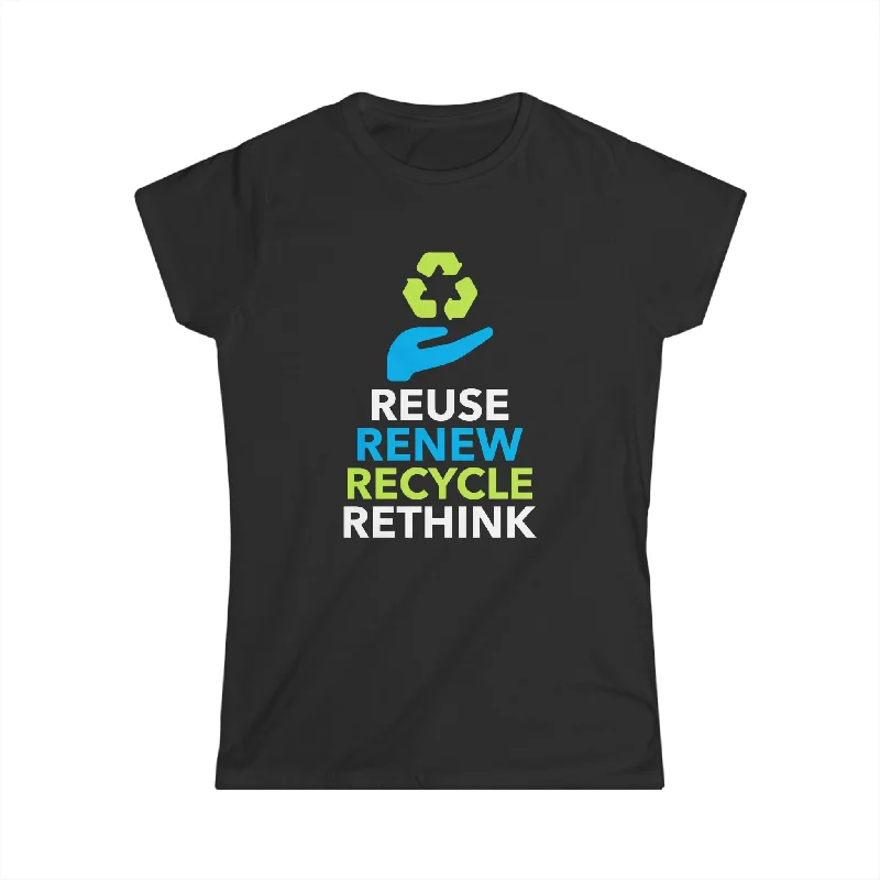 Peace Love Environment Earth Day Funny Quote Teachers Environment Womens Shirt Polka Dot Checkered Tartan
