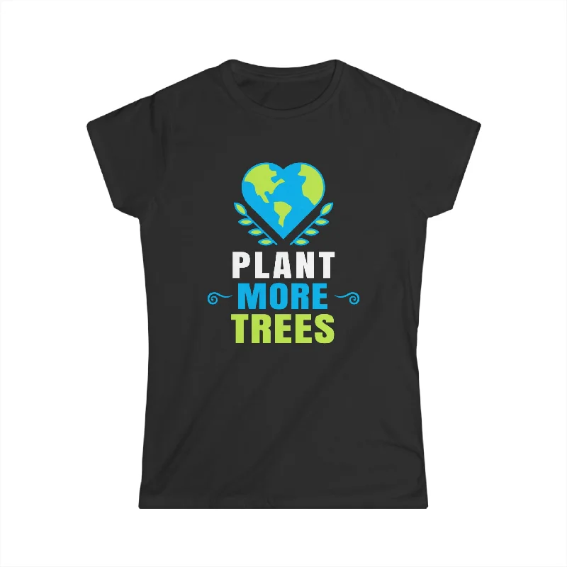 Plant More Trees Tree Planting T-Shirt Arbor Day Earth Day Womens Shirts Chenille Fabric Brocade Fabric Lace Fabric