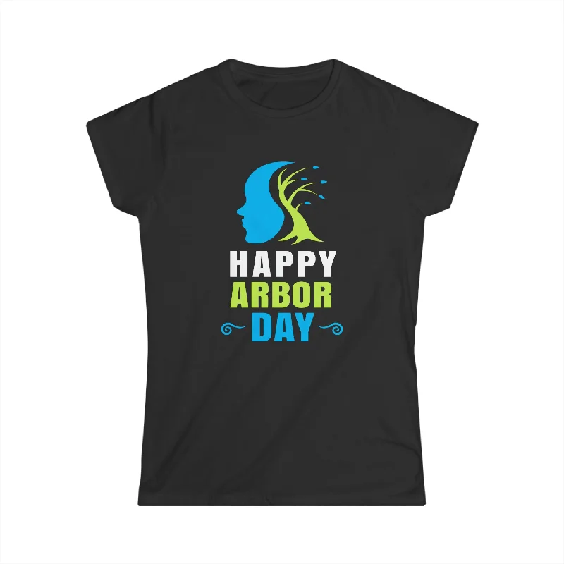Plant More Trees Tree Planting T-Shirt Arbor Day Earth Day Womens T Shirts Welt Pockets Slit Pockets