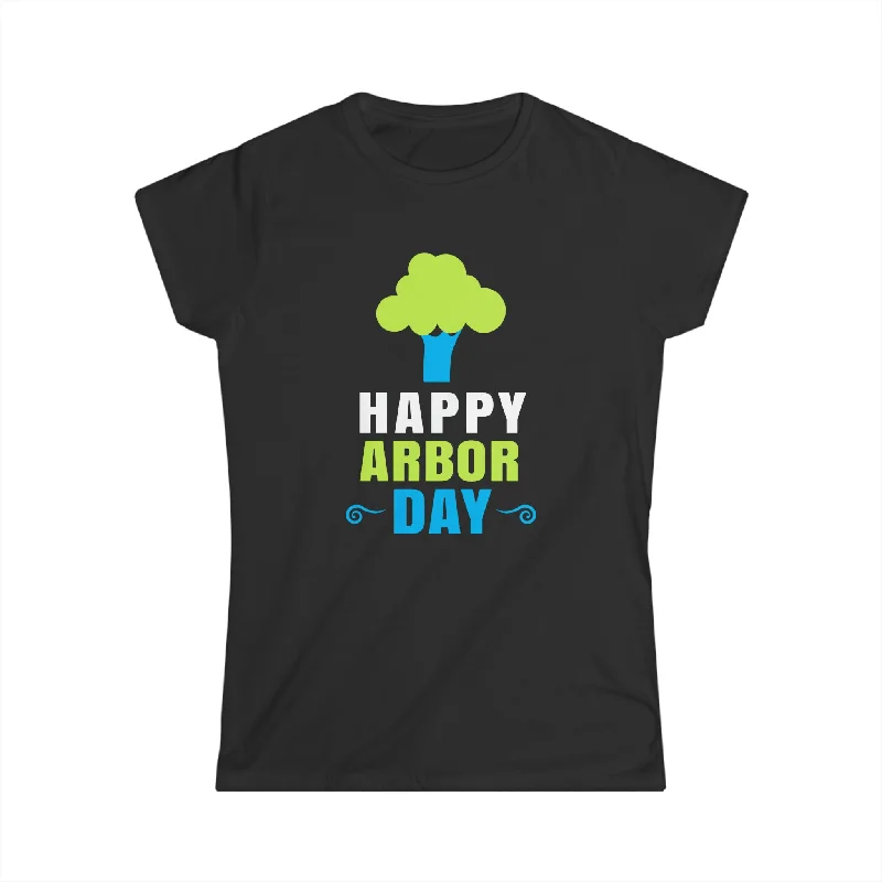 Plant Trees Tree Arbor Day Shirts Earth Day Arbor Day Women Shirts Oversized T-Shirt Spandex breathable