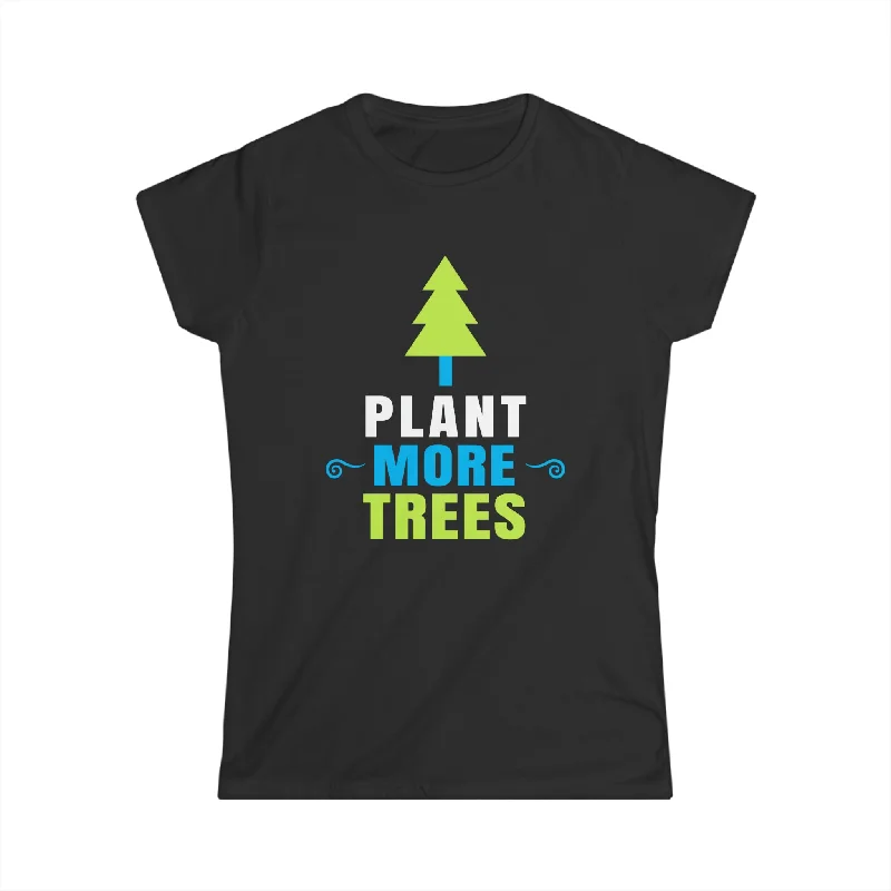 Plant Trees Tree Arbor Day Shirts Earth Day Arbor Day Women Tops Cotton Fabric Linen Fabric Terry Fabric