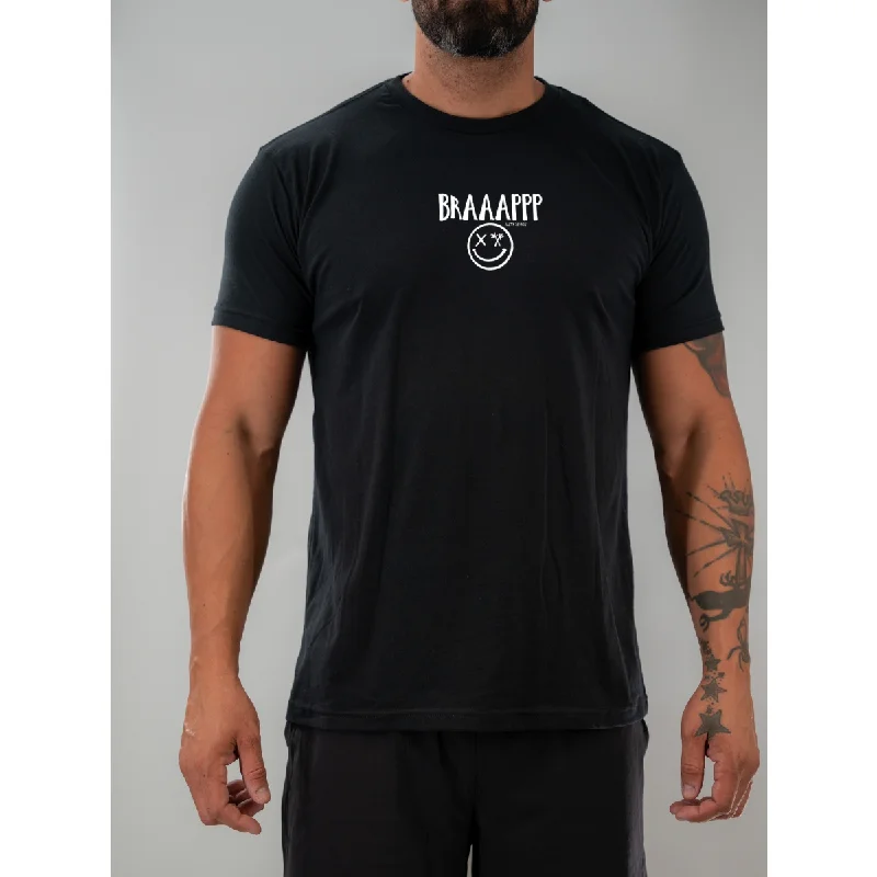 Salty Savage Unisex "BRAAAPPP" Tee | Micro Rayon Velvet Corduroy