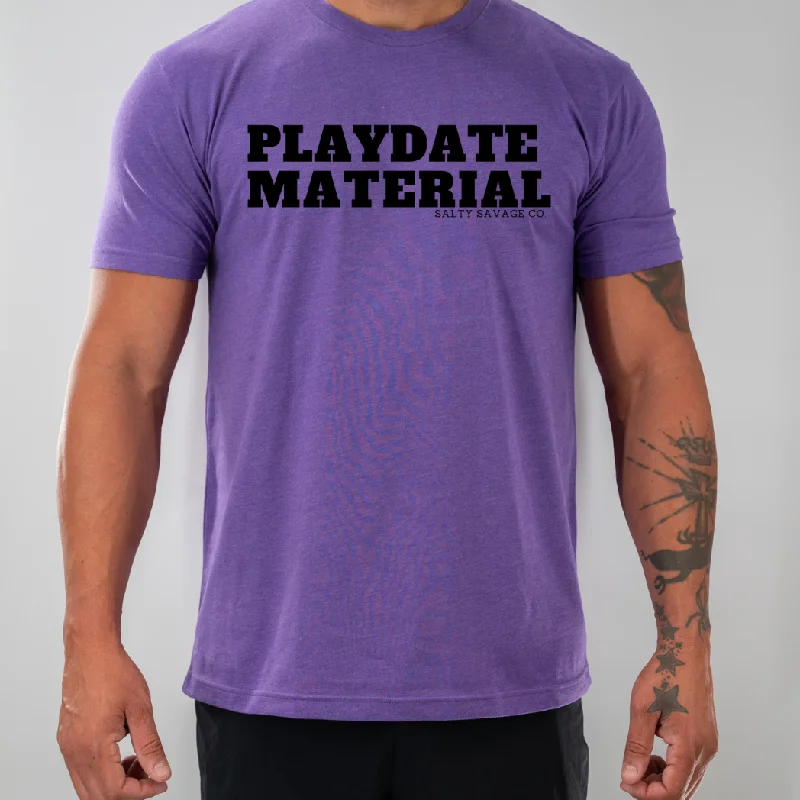 Salty Savage Unisex "PLAYDATE MATERIAL " Tee Seamless Knitted Crochet