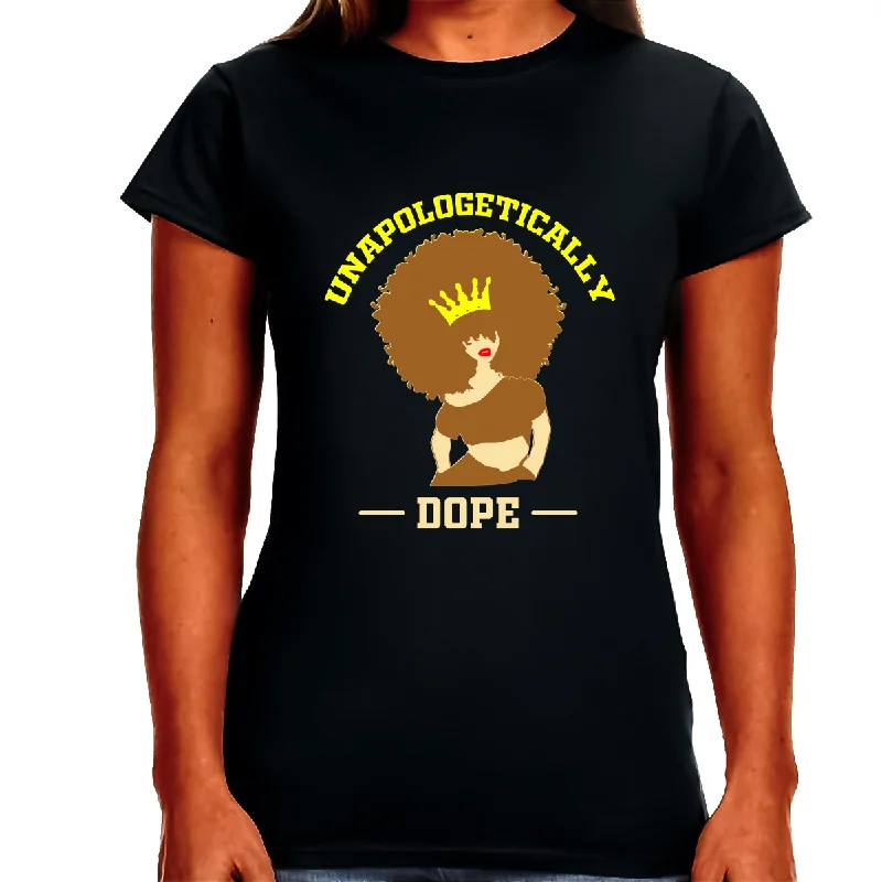 Black History T-shirt for Women Freedom Day Womens Black Pride Tee Casual Formal Business