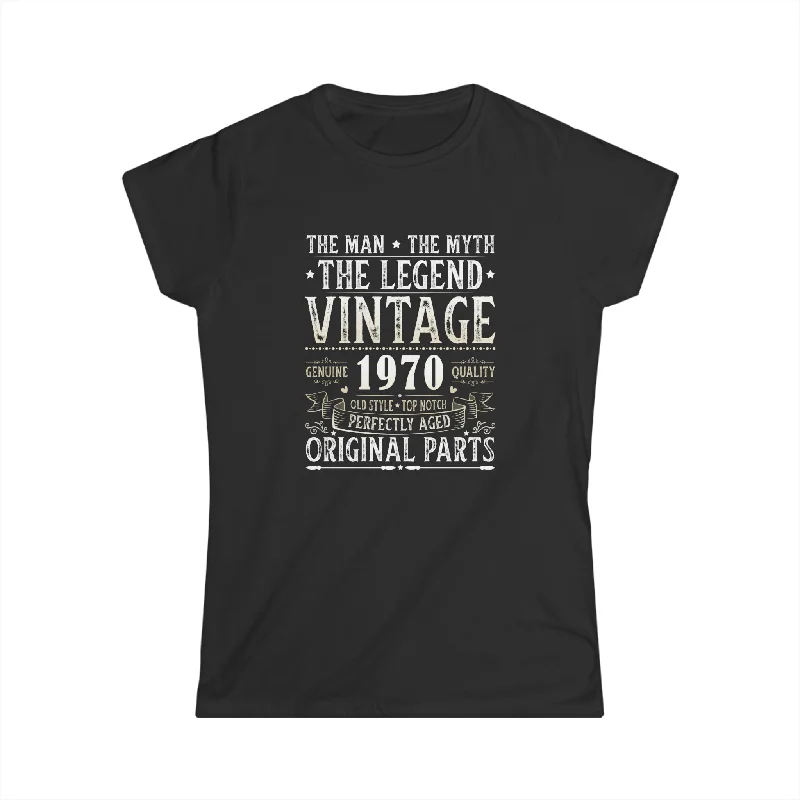 Vintage 1970 TShirt Women Limited Edition BDay 1970 Birthday Womens Shirts Mesh Blend Leather Blend Suede Blend