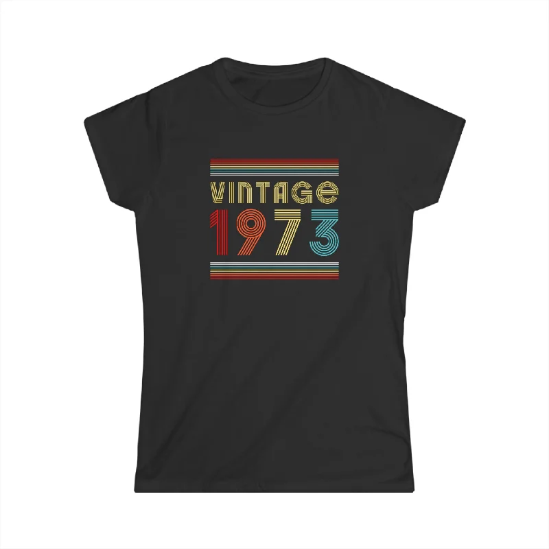 Vintage 1973 TShirt Women Limited Edition BDay 1973 Birthday Womens T Shirt Fashionable Trendy Casual