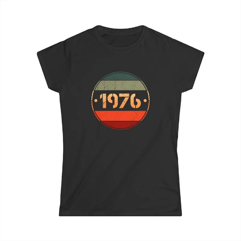 Vintage 1976 Limited Edition 1976 Birthday Shirts for Women Womens T Shirts Cashmere Blend Cotton Blend Poly Blend