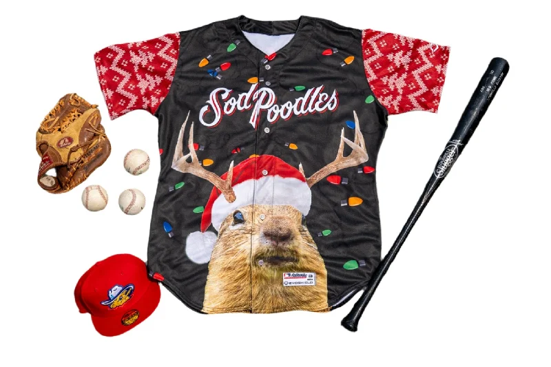 Amarillo Sod Poodles 2024 Christmas In July Jersey Cream Jersey Tee