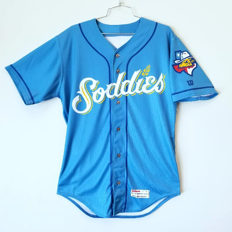 Amarillo Sod Poodles ADULT Sky Blue Sublimated Replica Alternative Home Jersey Elegant Jersey Shirt