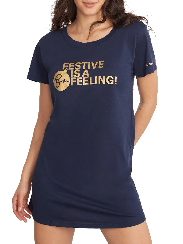 Bare Women's The Cotton Jersey Sleep Shirt Summer Jersey Tee