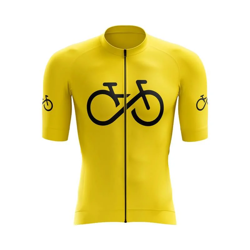 Bike Forever 1.0 Aero Jerseys (Yellow) Affordable Jersey Tee