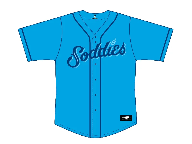 Amarillo Sod Poodles Blue Tonal Sublimated Jersey Beige Jersey Tee