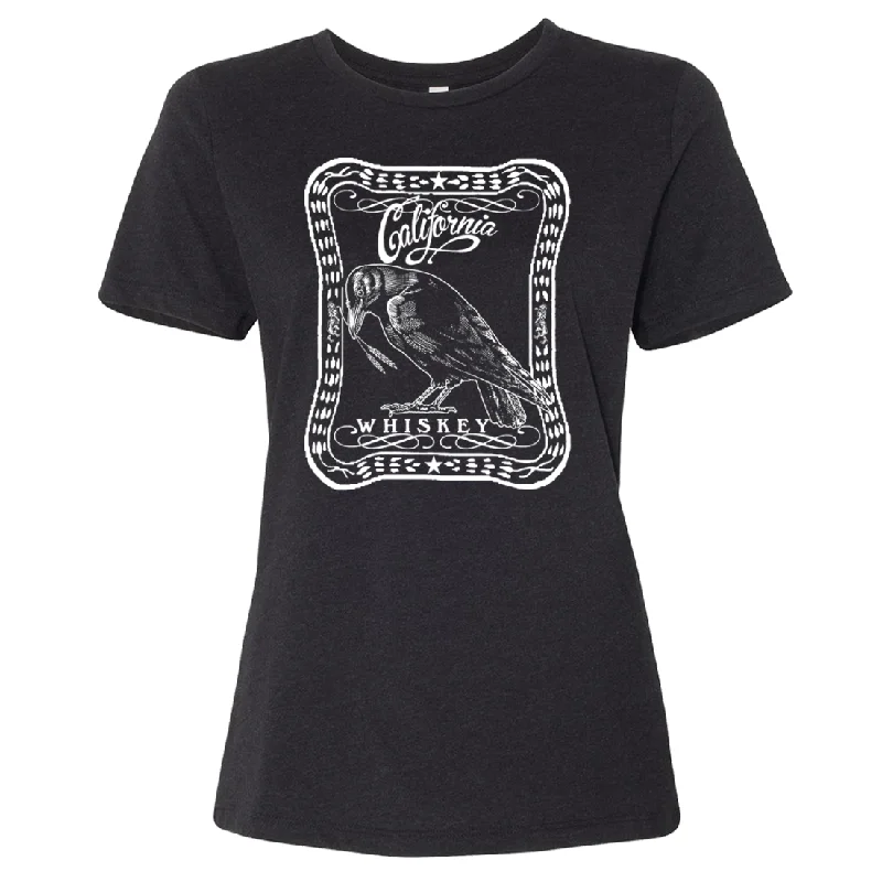 California Crow Whiskey Women's Relaxed Jersey Tee Trendy Jersey Shirt