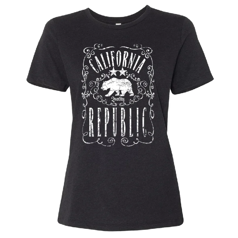 California Republic JD Whiskey Women's Relaxed Jersey Tee Glamorous Jersey Tee