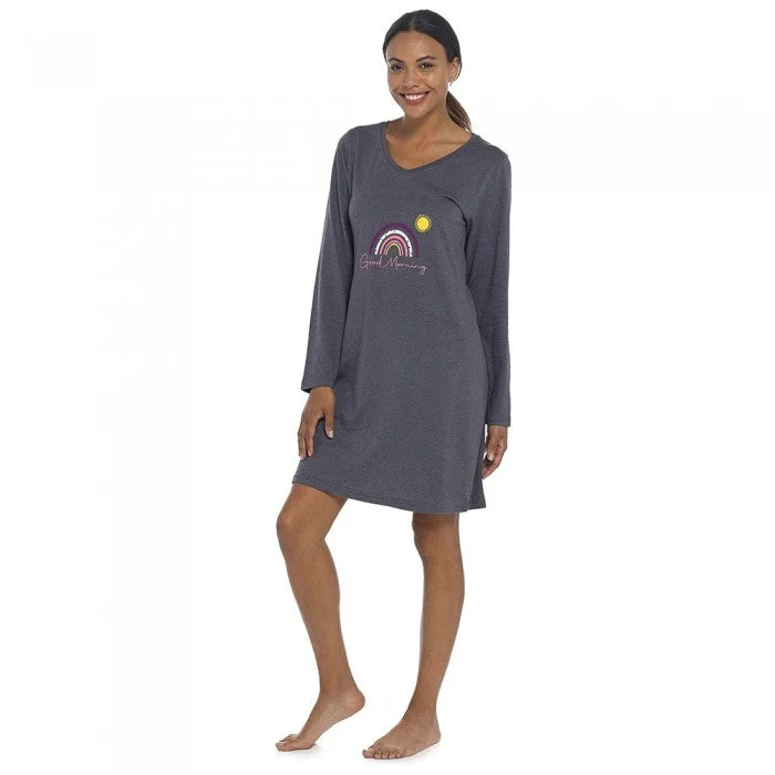 Follow That Dream Womens/Ladies Jersey Good Morning Nightie Ribbed Jersey Tee