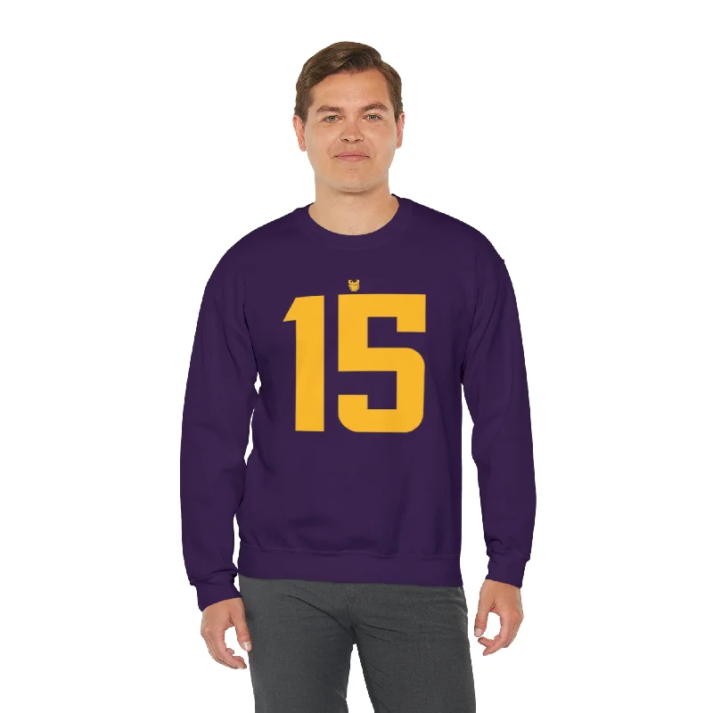 Unisex Heavy Blend™ Crewneck - Jersey #15 Short Sleeve Jersey Top