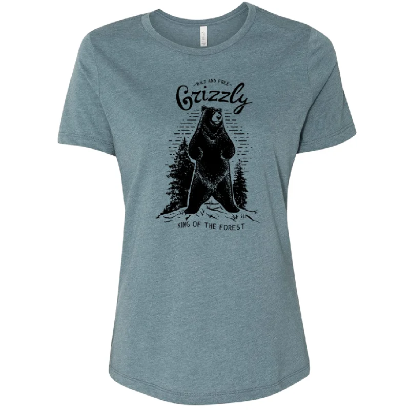 Wild And Free Grizzly Women's Relaxed Jersey Tee Women's Jersey Top