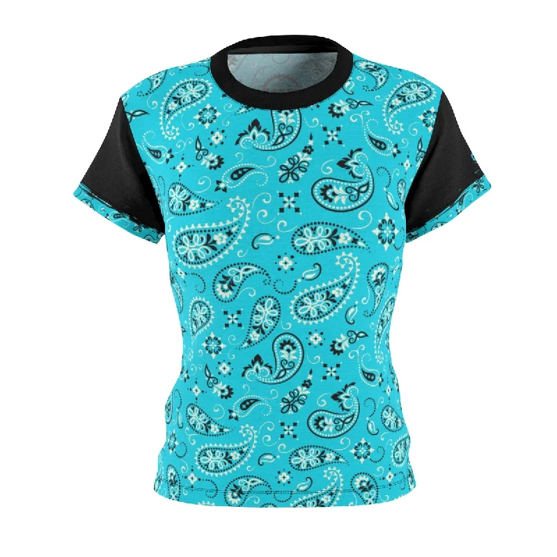 Women's Blu Bandana MTB Jersey Animal Print Jersey Tee
