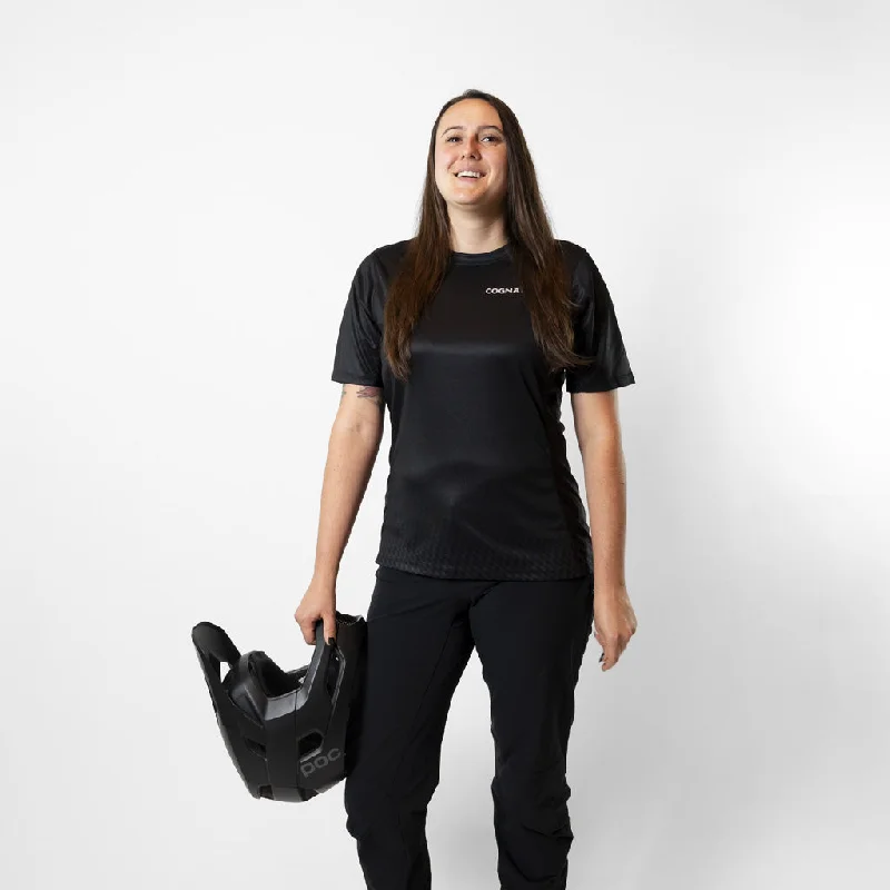 Women's Gravity Short Sleeve MTB Jersey Geometric Jersey Top