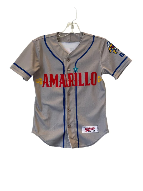 Amarillo Sod Poodles YOUTH Grey Sub Jersey Summer Jersey Tee